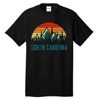 Vintage South Carolina Mountains Nature Hiking Retro Style Tall T-Shirt