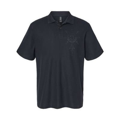 Viking Symbol Compass Vegvisir Nordic Rune Celtic Softstyle Adult Sport Polo