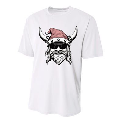 Viking Santa Cool Yule Norse Christmas Performance Sprint T-Shirt