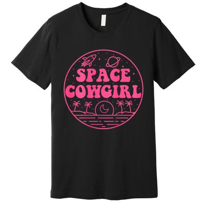 Vintage Space Cowgirls Bachelorette Party Rodeo Western Premium T-Shirt