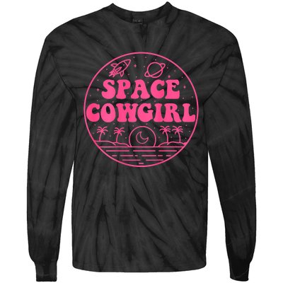 Vintage Space Cowgirls Bachelorette Party Rodeo Western Tie-Dye Long Sleeve Shirt