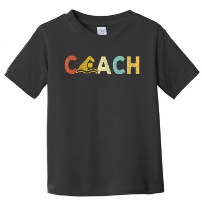 Vintage Swim Coach Swimming Coach Swim Teacher Swimmer Retro Toddler T-Shirt