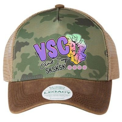 Vsco And I Oop Sksksk Funny Meme Legacy Tie Dye Trucker Hat