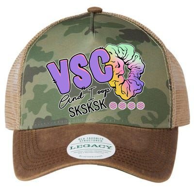 Vsco And I Oop Sksksk Funny Meme Legacy Tie Dye Trucker Hat