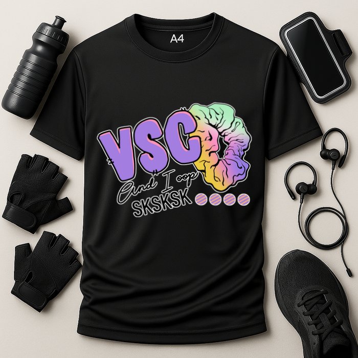 Vsco And I Oop Sksksk Funny Meme Cooling Performance Crew T-Shirt
