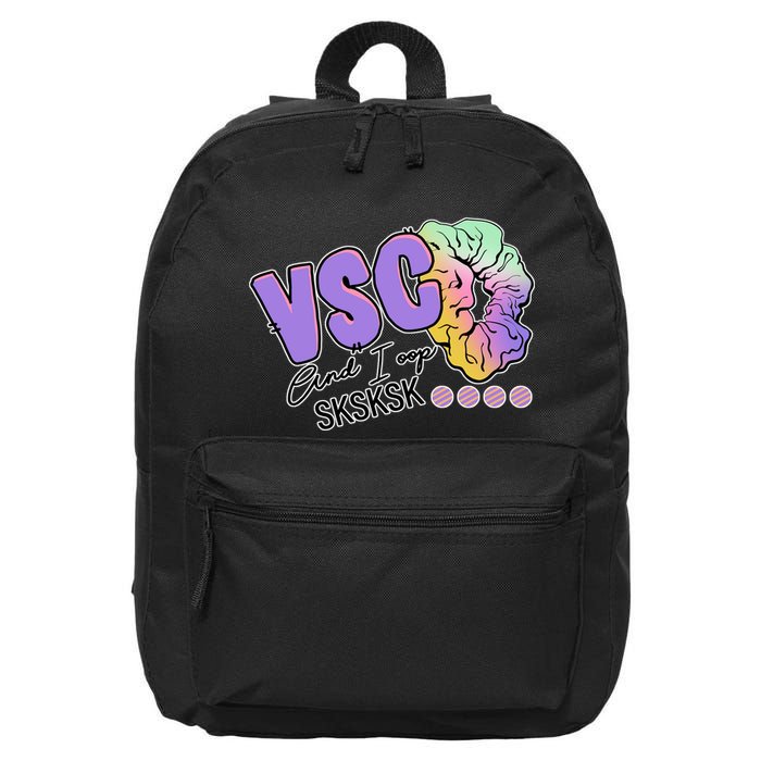 Vsco And I Oop Sksksk Funny Meme 16 in Basic Backpack