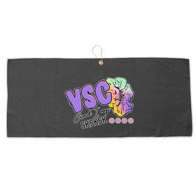 Vsco And I Oop Sksksk Funny Meme Large Microfiber Waffle Golf Towel