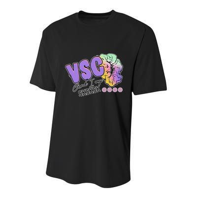 Vsco And I Oop Sksksk Funny Meme Youth Performance Sprint T-Shirt