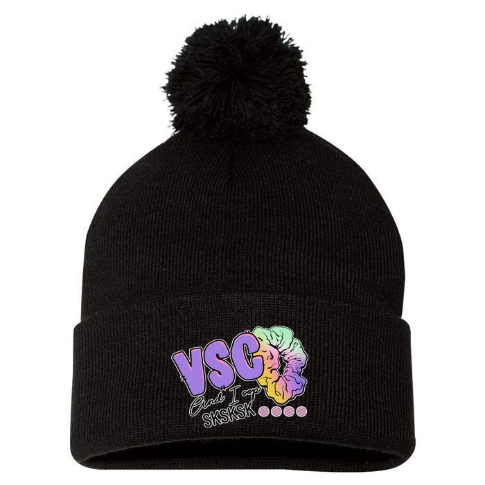 Vsco And I Oop Sksksk Funny Meme Pom Pom 12in Knit Beanie