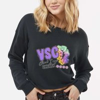 Vsco And I Oop Sksksk Funny Meme Cropped Pullover Crew