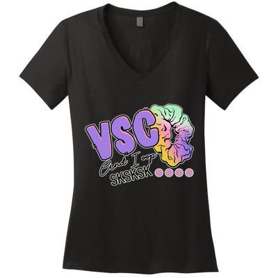 Vsco And I Oop Sksksk Funny Meme Women's V-Neck T-Shirt
