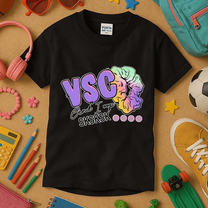 Vsco And I Oop Sksksk Funny Meme Kids T-Shirt