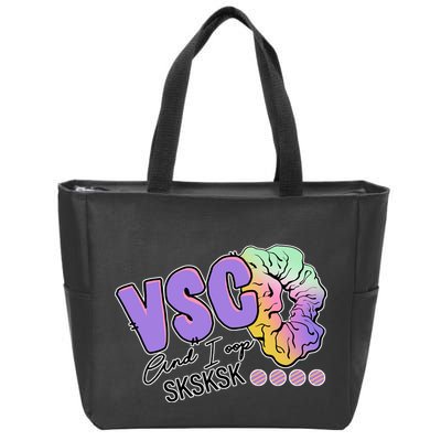 Vsco And I Oop Sksksk Funny Meme Zip Tote Bag