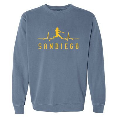 Vintage San Diego Name Retro 70s 80s Classic Garment-Dyed Sweatshirt