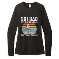 Vintage Ski Dad Like A Regular Dad Only Way Cooler Skiing Gift For Skier Womens CVC Long Sleeve Shirt