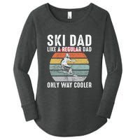 Vintage Ski Dad Like A Regular Dad Only Way Cooler Skiing Gift For Skier Women's Perfect Tri Tunic Long Sleeve Shirt