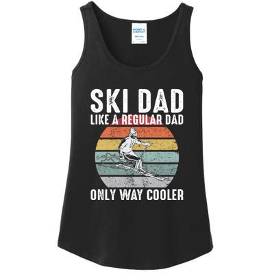 Vintage Ski Dad Like A Regular Dad Only Way Cooler Skiing Gift For Skier Ladies Essential Tank