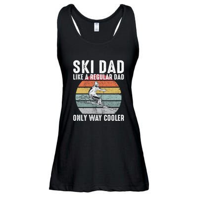 Vintage Ski Dad Like A Regular Dad Only Way Cooler Skiing Gift For Skier Ladies Essential Flowy Tank