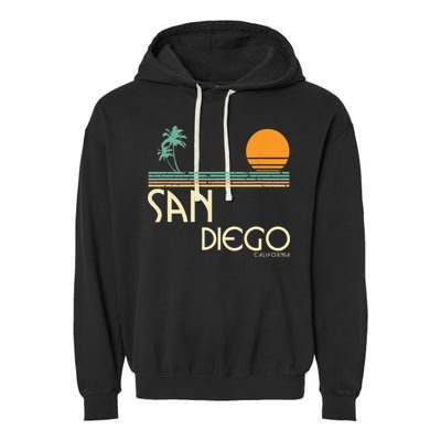 Vintage San Diego California Garment-Dyed Fleece Hoodie