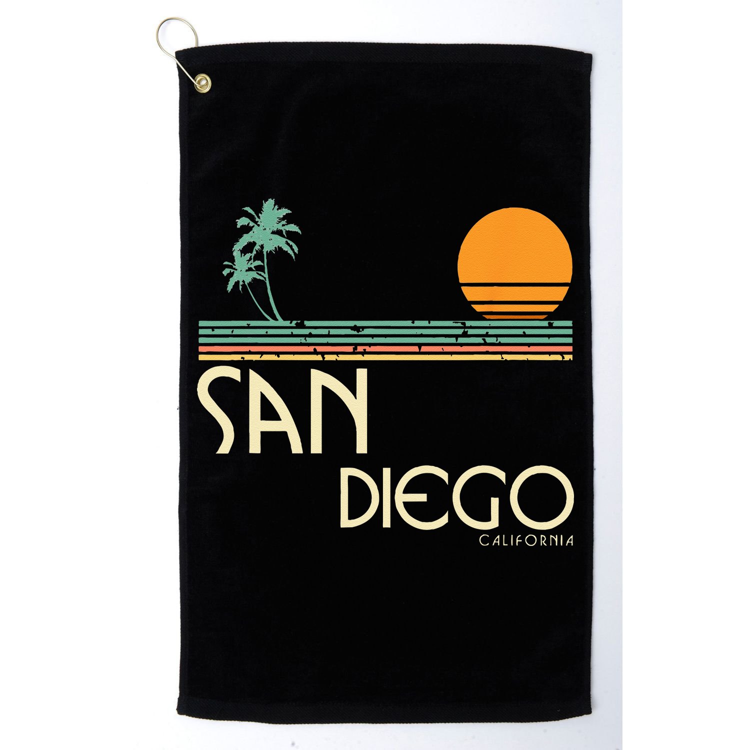 Vintage San Diego California Golf Towel