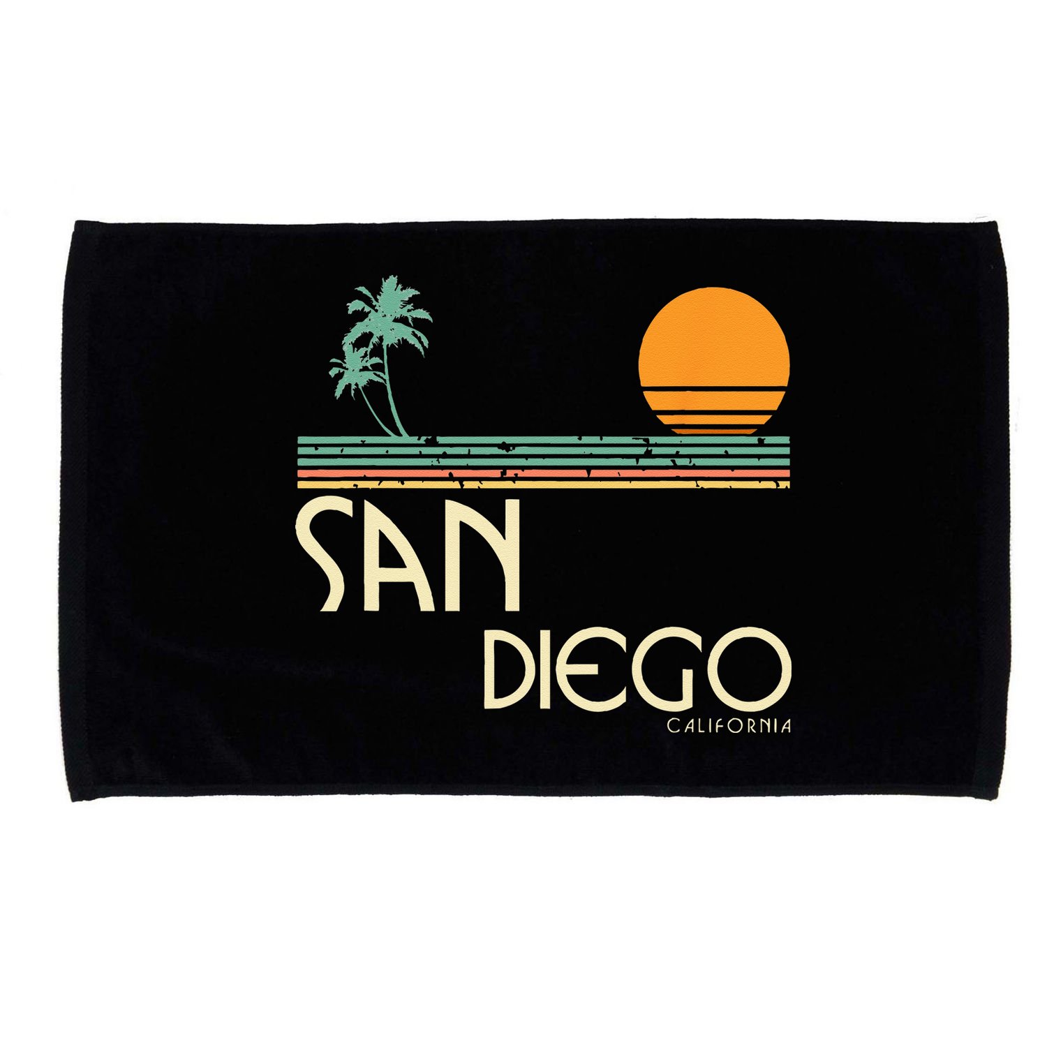 Vintage San Diego California Microfiber Hand Towel