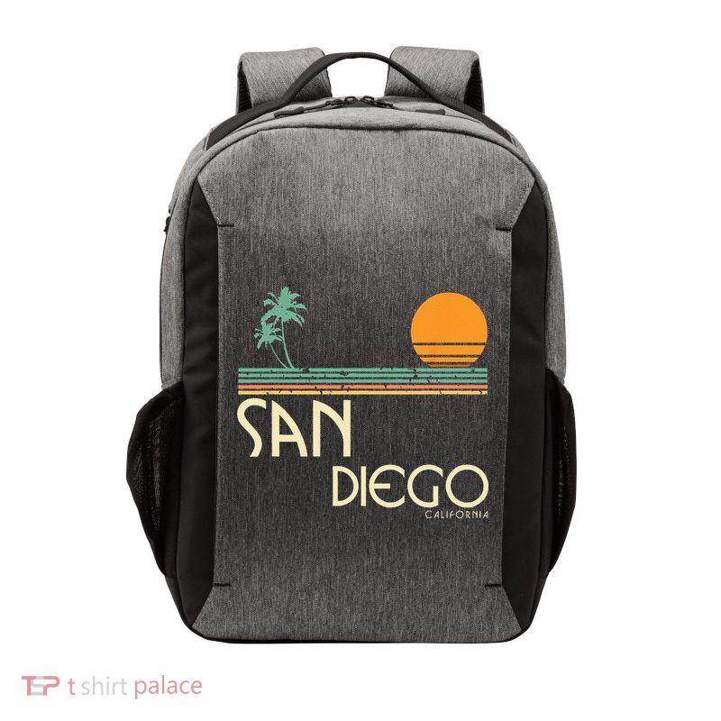 Vintage San Diego California Vector Backpack