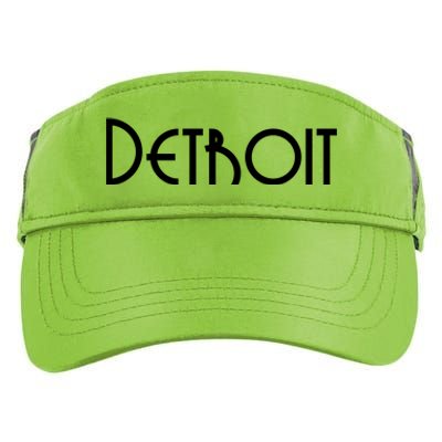 Vintage Style Detroit Logo Adult Drive Performance Visor