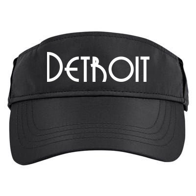 Vintage Style Detroit Logo Adult Drive Performance Visor