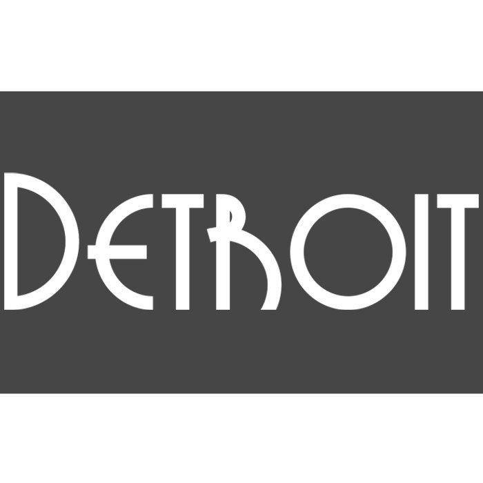 Vintage Style Detroit Logo Bumper Sticker