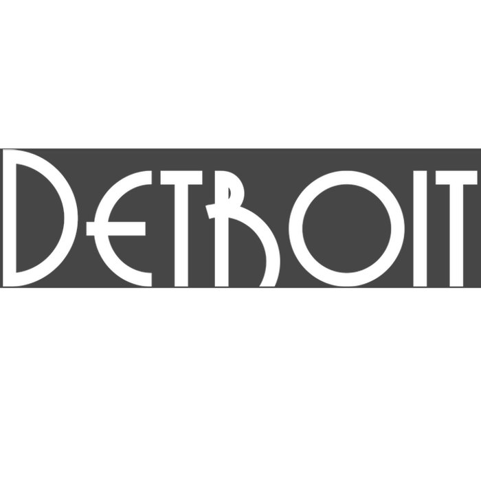 Vintage Style Detroit Logo Bumper Sticker