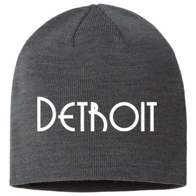 Vintage Style Detroit Logo Sustainable Beanie