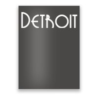 Vintage Style Detroit Logo Poster