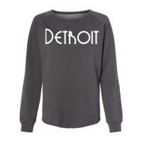 Vintage Style Detroit Logo Womens California Wash Sweatshirt