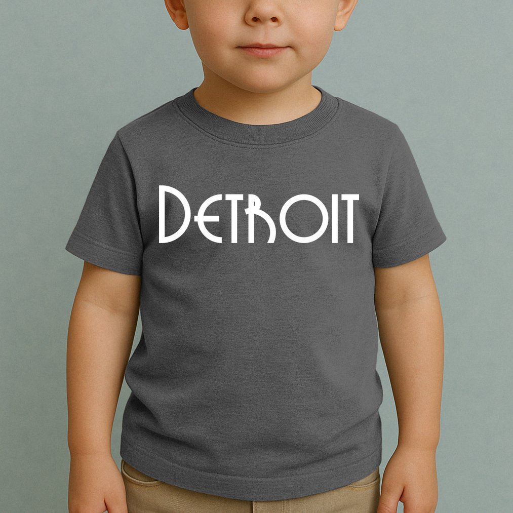 Vintage Style Detroit Logo Toddler T-Shirt