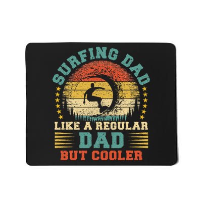 Vintage Surfing Dad Like A Regular Dad Surfing Father's Day Mousepad