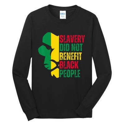 Vintage Slavery Did Not Benefit Black People Tall Long Sleeve T-Shirt