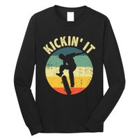 Vintage Skateboard Design For Skateboarding Long Sleeve Shirt