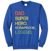 Vintage Style Dad Hero Scrapbook Legend Fathers Day Gift Sweatshirt