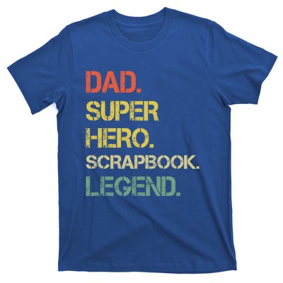 Vintage Style Dad Hero Scrapbook Legend Fathers Day Gift T-Shirt