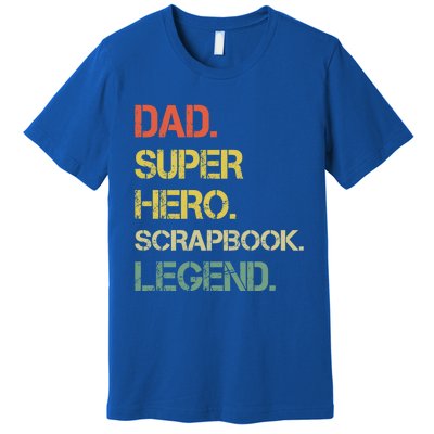 Vintage Style Dad Hero Scrapbook Legend Fathers Day Gift Premium T-Shirt