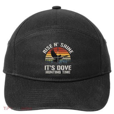 Vintage Sunset Dove Hunting Season 7-Panel Snapback Hat