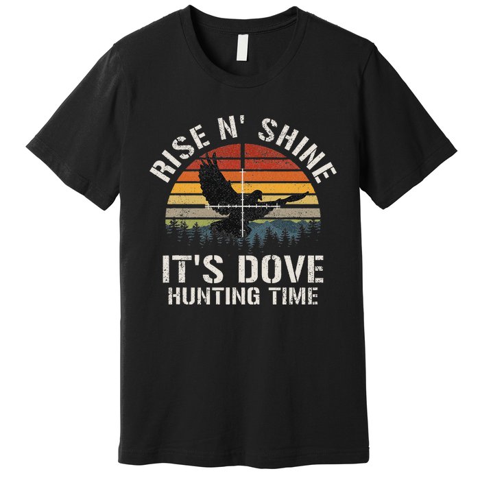 Vintage Sunset Dove Hunting Season Premium T-Shirt