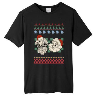 Vintage Santa Dachshund Retro Ugly Christmas Doxie Holiday Gift Tall Fusion ChromaSoft Performance T-Shirt