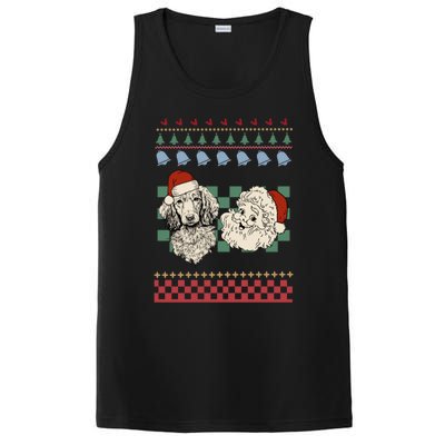 Vintage Santa Dachshund Retro Ugly Christmas Doxie Holiday Gift PosiCharge Competitor Tank