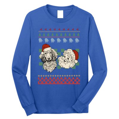 Vintage Santa Dachshund Retro Ugly Christmas Doxie Holiday Gift Long Sleeve Shirt