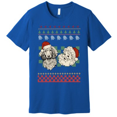 Vintage Santa Dachshund Retro Ugly Christmas Doxie Holiday Gift Premium T-Shirt