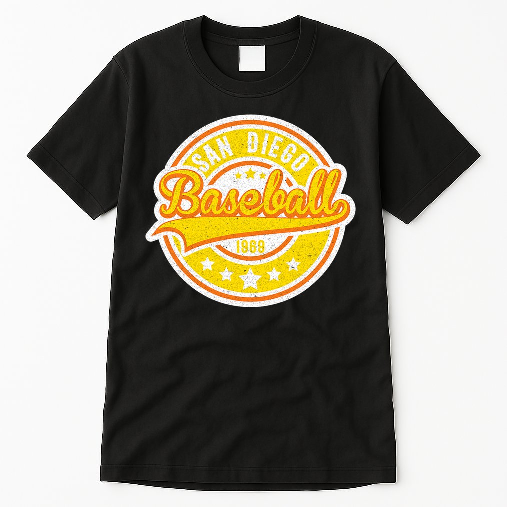 Vintage San Diego SD Baseball Game Day Padre Tall T-Shirt
