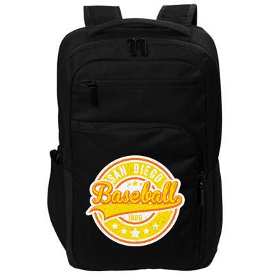 Vintage San Diego SD Baseball Game Day Padre Impact Tech Backpack