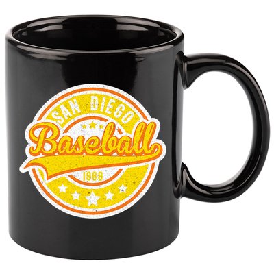 Vintage San Diego SD Baseball Game Day Padre 11oz C Handle Ceramic Mug