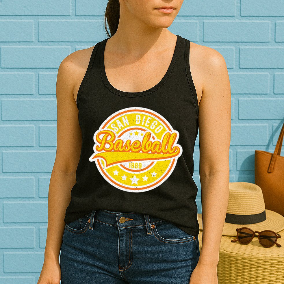 Vintage San Diego SD Baseball Game Day Padre Womens Tank Top